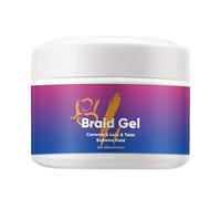 Braid Styling Gel - Cire de coiffeur | Gel de contrôle des bords | Extreme Hold - Gel tressé pour cheveux naturels, cire brillante longue durée, crème coiffante professionnelle pour salon de coiffure