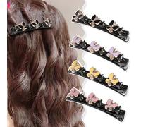 Braided Hair Clips - Sparkling Crystal Stone Braided Hair Clips (#2)