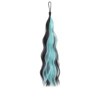 Braided Ponytail Extension, Colored Braided Ponytail, Synthetic Hair Wig, Long Braid Wig, Party Hair Accessories, Elastic Tie Ponytail, Natural Wrap Ponytail, Fake Hair Accessories, Easy Hair Extensio