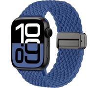 Braided Strap Compatible With Apple Watch, 45mm 44mm 46mm 49mm 42mm 41mm 40mm 38mm, Solo Loop Nylon Magnetic For Iwatch Series 10 9 8 7 6 5 4 3 2 1 Se Ultra