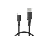 Braided USB-C vers câble USB 0,25 mètre Noir