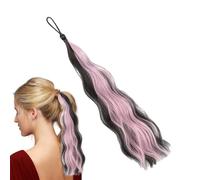 Braideds Ponytail Extension - Colored Synthetic Wrap Ponytail for Party | Long Braid Wig with Elastic Tie, Natural-Looking Hair Accessory for Cosplay, Everyday Styling, Costumes, School Events
