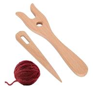 Braider en bois de bois - aiguille Lucet Big Eye, outil de tissage | Kit d'artisanat de bracelet bricolLUCET - Ensemble d'aiguille en bois en bois, outil de tricot décoratif | Bracelet Bracelet