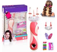 Braiding Machine,Girl Hair Braiding Machine,Electric Hair Braiding Tools,With Two Clips And Six Rings For Hair,Easy To Braid,Styling Tools For Braiding Hair