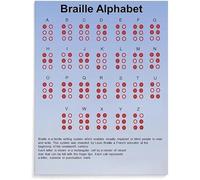 Braille Code Poster for Visually Impaired Student Learning