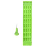 Braille Slate et stylet Écriture de braille tablette Plastique Écriture Board 4 lignes 28 cellules Braille écrivain portable Braille Typewriter Braille Imprimante pour l'école braille Braille Écritur