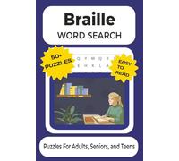 Braille Word Search Puzzle Book (Printed Not Raised): Word Searches With Easy to Read Print About Braille, The Sighted, Vision and More | 6x9 Inches, ... Gift for Vacations, Holidays and Free Time