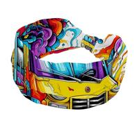 Brain and Bus - Bandeau antidérapant pour femme - Large bandeau noué - Doux et extensible - Pour fille