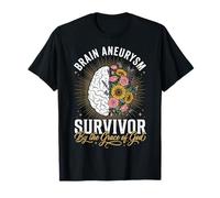 Brain Aneurysm Survivor by The Grace of God T-Shirt