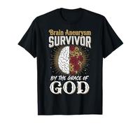 Brain Aneurysm Survivor by The Grace of God T-Shirt