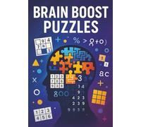 Brain Boost Puzzle: Inspired by top sellers offering “more than 25 puzzles” in mixed-puzzle formats and specialized “brain health” benefits like memory, vocabulary, and reasoning skills