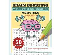Brain Boosting Word Search for Seniors: Memories with Easy-to-read print about Music, Birds and More| 8.5x11 inches, 100 pages | 50 Puzzles a gift for Vacations, Free Time, and Holidays