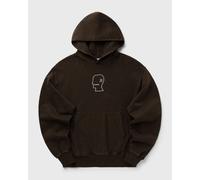 Brain Dead 3D EMBROIDERED LOGOHEAD GARMENT DYED HOODIE men Hoodies brown taille: L