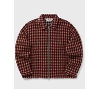 Brain Dead CHECK MATE FLANNEL ZIP SHIRT men Overshirts black|red taille: L