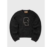 Brain Dead Logohead Alpaca Crewneck Sweater men Pullovers grey taille: XXL