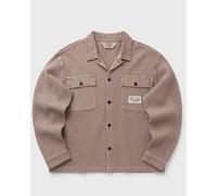 Brain Dead WAFFLE BUTTON FRONT SHIRT men Longsleeves beige taille: L