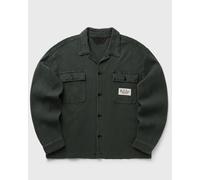 Brain Dead WAFFLE BUTTON FRONT SHIRT men Longsleeves green taille: M