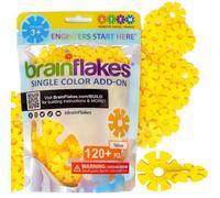 Brain Flakes Lot de 120 pochettes refermables Jaune