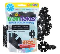 Brain Flakes Lot de 120 pochettes refermables Noir