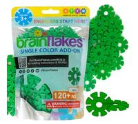 Brain Flakes Lot de 120 pochettes refermables Vert