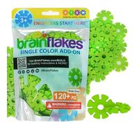 Brain Flakes Lot de 120 pochettes refermables Vert gazon