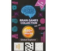Brain Game Collection Vol. 1 - Global Explorer: 100 Puzzles · 650+ Words · Word Search, Sudoku & Crossword for Adults 50+