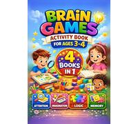 Brain Games Activity Book for Ages 3-4: Attention, Imagination, Logic, and Memory Activities for Preschool Learning
