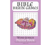 Brain Games Bible Word Search Puzzle: Word Searches with Easy to Read Print about Brain Games Bible, Christianity, Bible and More | 6x9 inches, 110 ... Gift for Vacations, Holidays and Free Times