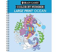 Brain Games - Color by Number - Large Print: Ocean