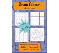 Brain Games: Contains Sudoku, word search and more, 6x9 inches, 110 Pages, 175+ Puzzles, Great fun for vacation, holidays and Relaxing