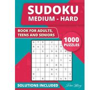Brain Games for adults: 1000+ Sudoku Puzzle book From medium to hard with Full Solutions