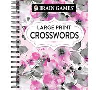 Brain Games - Large Print Crossword (Floral)