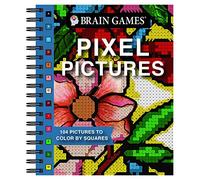 Brain Games - Pixel Pictures: 104 Pictures to Color by Squares