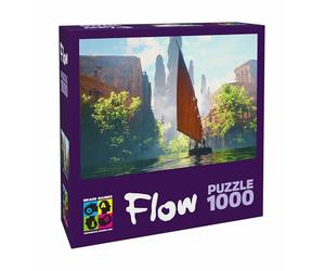 Brain Games - Puzzle Flow Bateau et Bâtiment - Puzzle sur Le Décor du Film D'animation Multi-Primé Flow - Golden Globe, César et Oscar du Meilleur Film d'animation