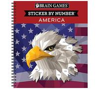 Brain Games - Sticker by Number: America (28 Images to Sticker)