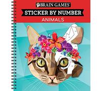 Brain Games - Sticker by Number: Animals (28 Images to Sticker)