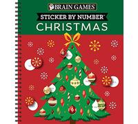 Brain Games - Sticker by Number: Christmas (28 Images to Sticker - Christmas Tree Cover): Volume 2