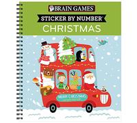 Brain Games - Sticker by Number: Christmas (Bus Cover)