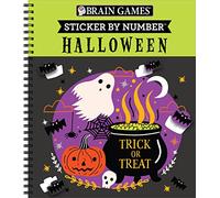 Brain Games - Sticker by Number: Halloween (Trick or Treat Cover) (Brain Games - Sticker by Number)