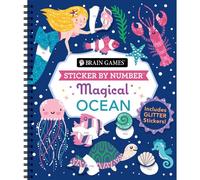 Brain Games - Sticker By Number: Magical Ocean (20 Images To Sticker)