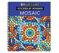 Brain Games - Sticker by Number: Mosaic (20 Complex Images to Sticker)