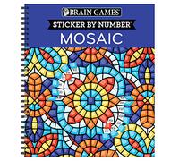Brain Games – Autocollants par numéro Mosaic – 20 images complexes