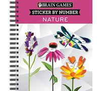 Brain Games - Sticker by Number: Nature - 2 Books in 1 (42 Images to Sticker)