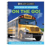 Brain Games - Sticker By Number: On The Go (Easy - Square Stickers)