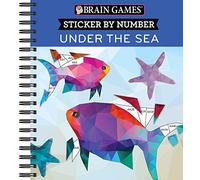 Brain Games - Sticker by Number: Under the Sea - 2 Books in 1 (42 Images to Sticker)