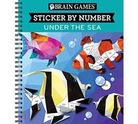 Brain Games - Sticker by Number: Under the Sea (28 Images to Sticker)
