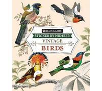 Brain Games - Sticker by Number - Vintage: Birds (Brain Games - Sticker by Number)