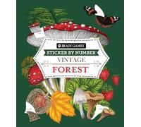 Brain Games - Sticker by Number: Vintage Forest (28 Images to Sticker)