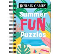 Brain Games - To Go - Summer Fun Puzzles | 180+ Variety Puzzles | Compact & Portable for Travel | Beach, Vacation & Road Trip Activity Book | Gift for Adults, Teens & Seniors