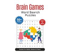 Brain Games Word Search Puzzles: Word Search Puzzles with Easy to Read Print about Brain Games, Mental Exercise, Memory Boost and More | 6x9 inches, ... Vacations, Holidays, and Relaxing Free Time